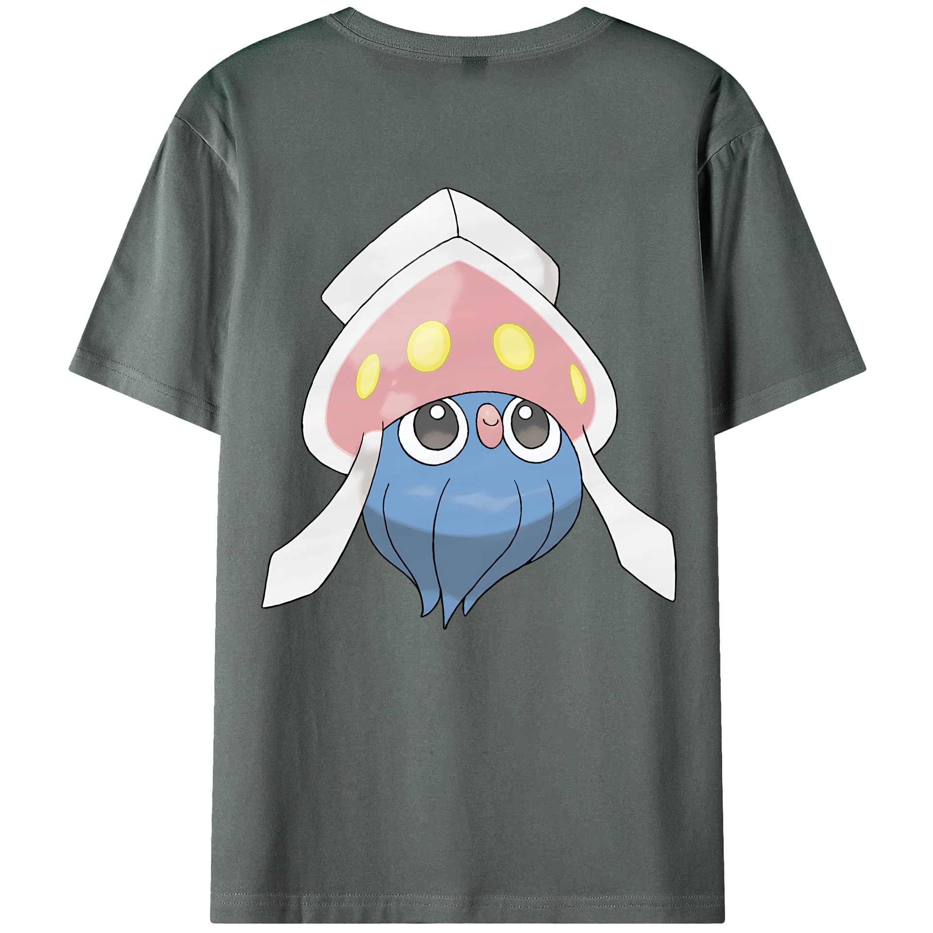 （画像用） ポケットモンスター Pokémon 綿100％ メンズ半袖Tシャツ（バックプリント） 通気性